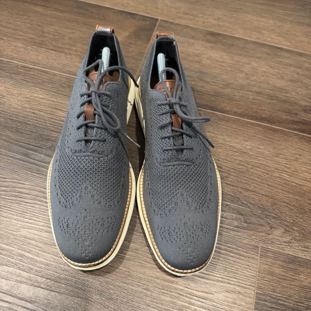 Cole Haan Original Grand Men's Wingtip Oxfords Casual Shoes Size 9 M Gray